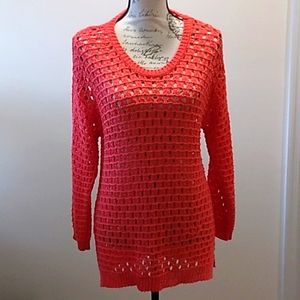 Encuentro crochet orange sweater large